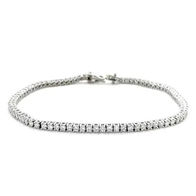 18ct White Gold, 5.00ct Lab Grown Diamond Tennis Bracelet