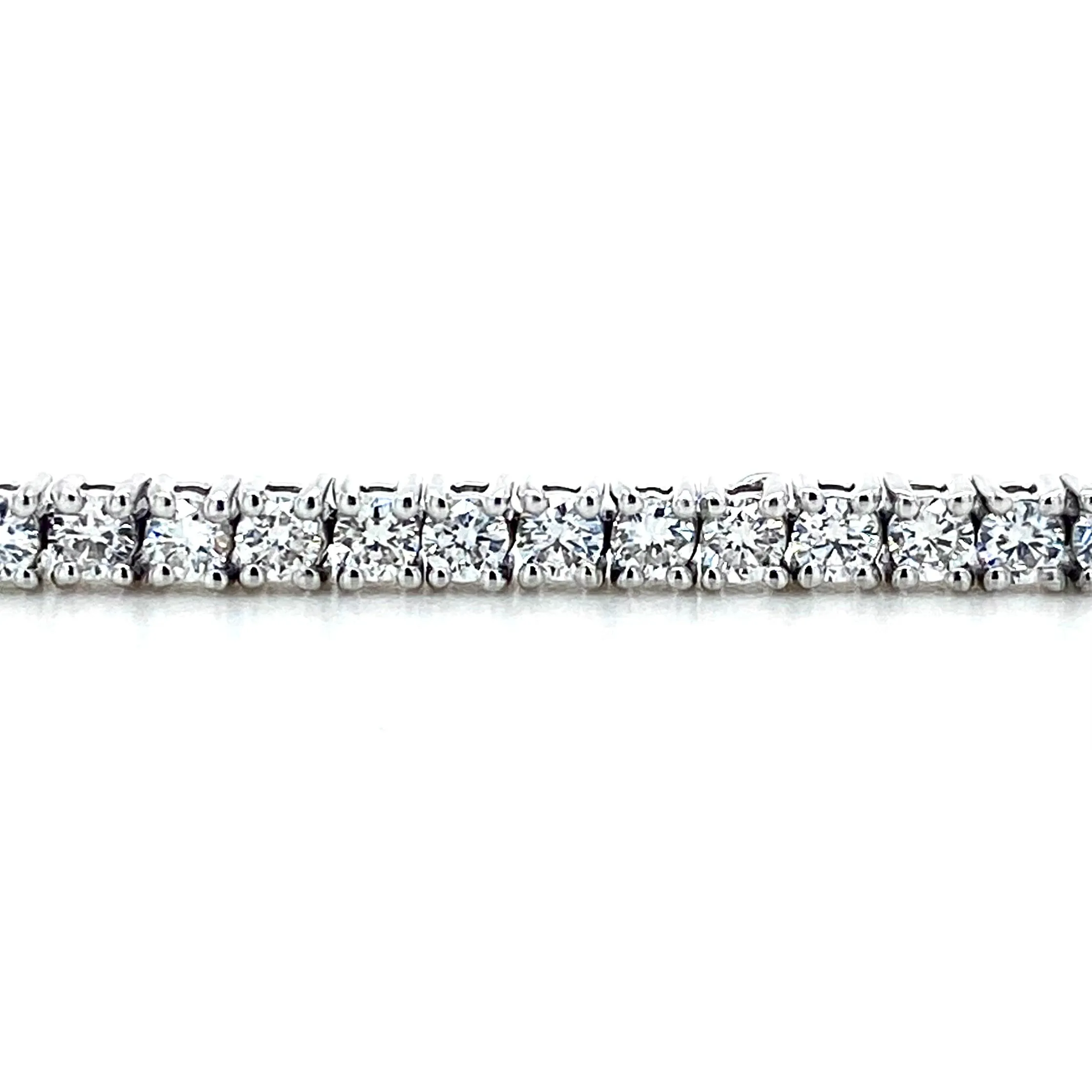 18ct White Gold, 5.00ct Lab Grown Diamond Tennis Bracelet