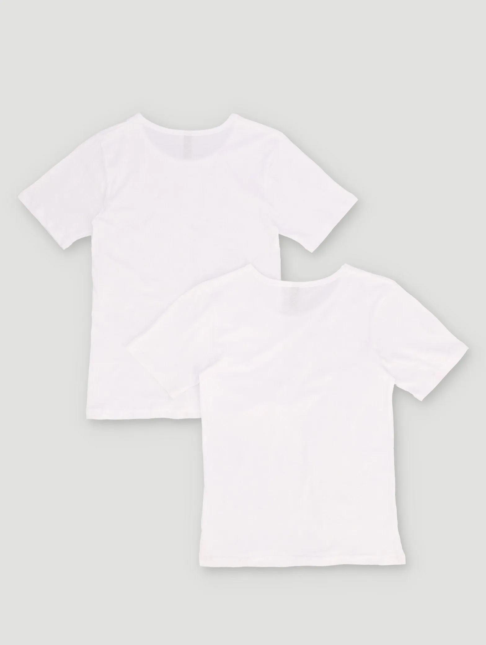 2 Pack Short Sleeve Vest - White