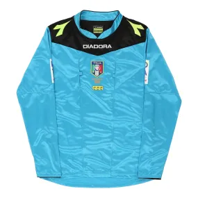 2015-16 Italy Referee Diadora Football Football Shirt - Small Blue Polyester