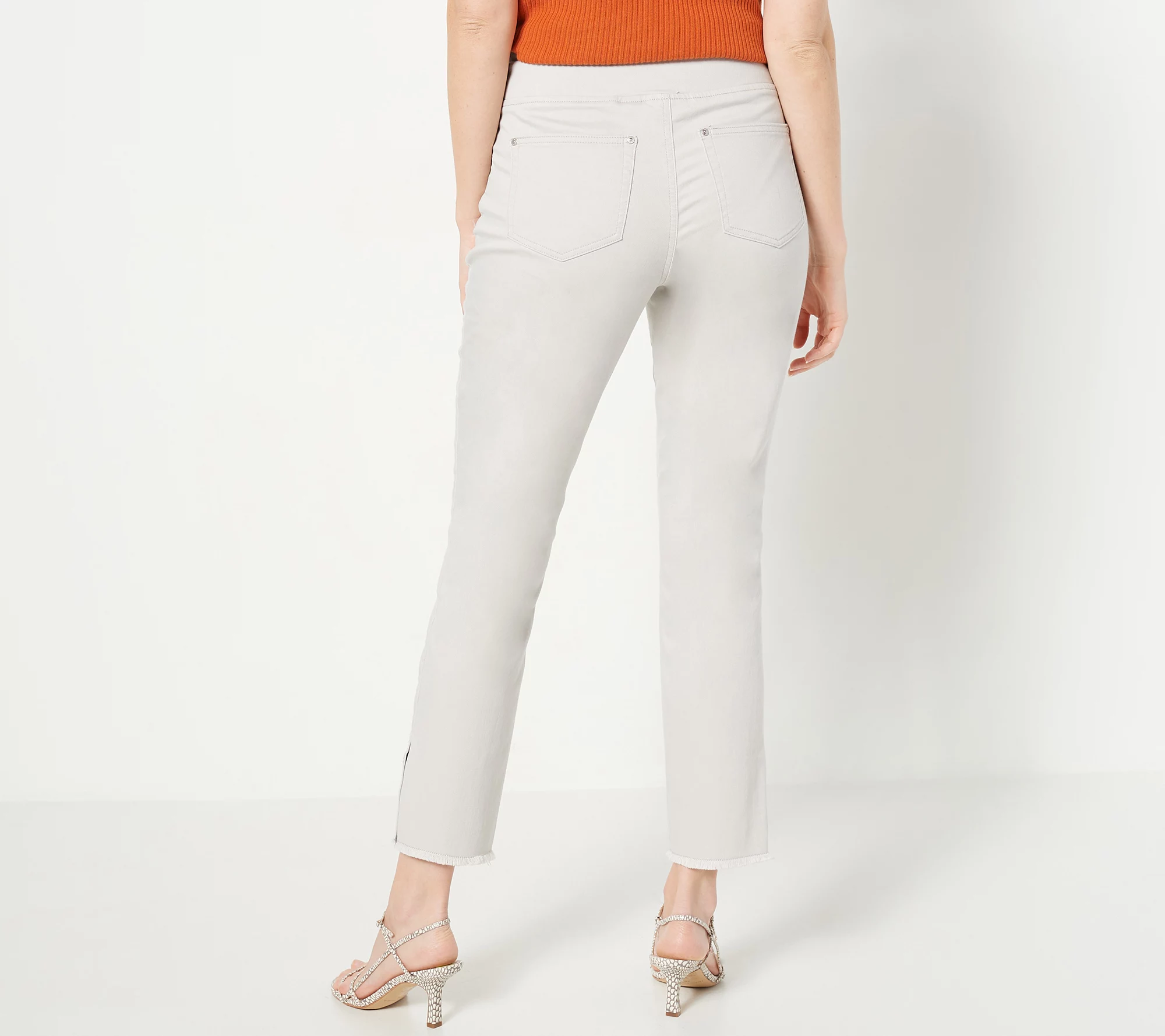 "As Is" Belle by Kim Gravel Reg. TripleLuxe Twill Ankle Jeans