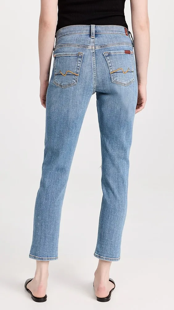 7 For All Mankind   Maternity Josefina Jeans with One Knee Hole 