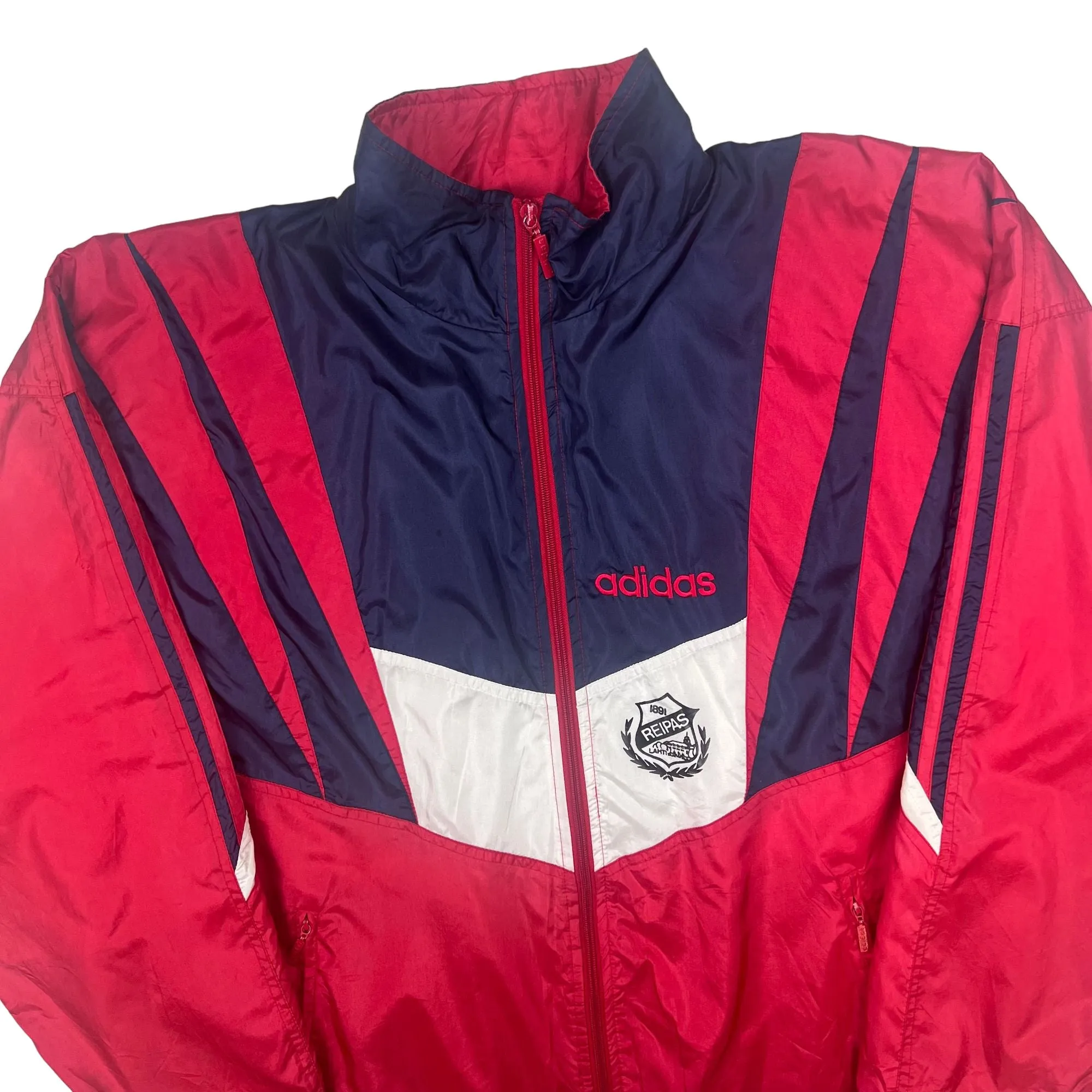 Adidas 90's Lahden Repias Football Track Jacket Red Blue White Rare