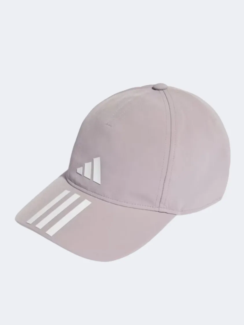 Adidas Baseball 3 Stripes A R Unisex Training Cap Preloved Fig/White