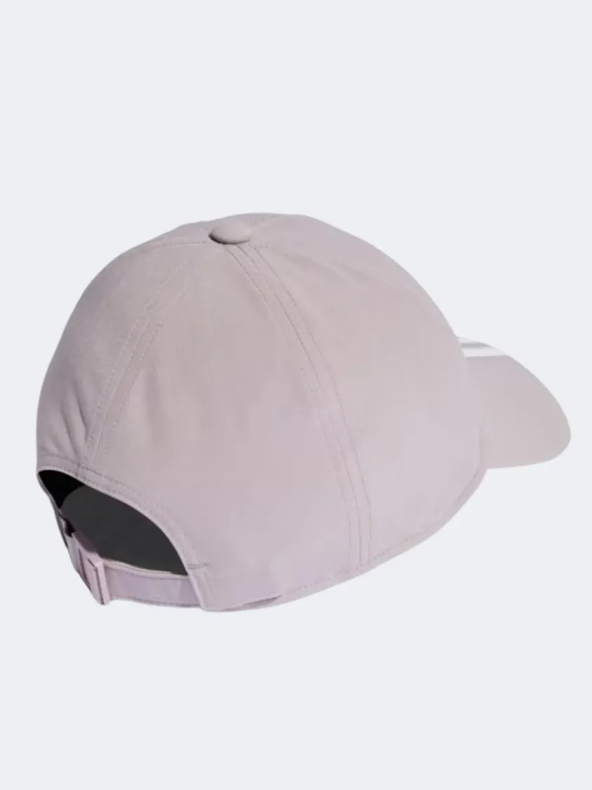 Adidas Baseball 3 Stripes A R Unisex Training Cap Preloved Fig/White