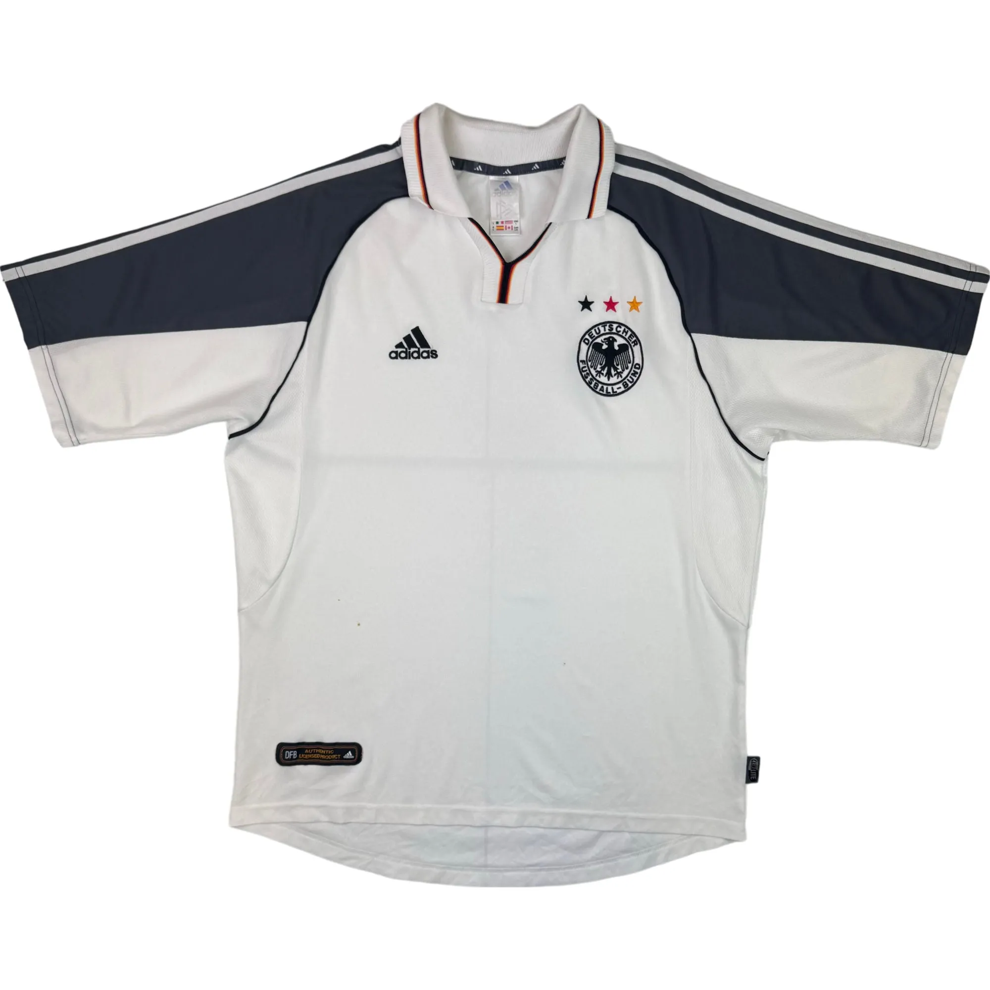 Adidas Germany 2000-02 Home Football Shirt White Rare