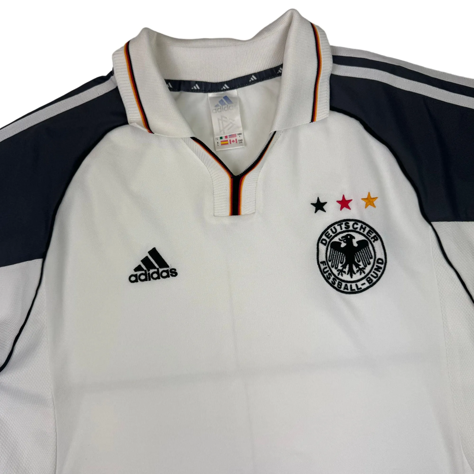 Adidas Germany 2000-02 Home Football Shirt White Rare