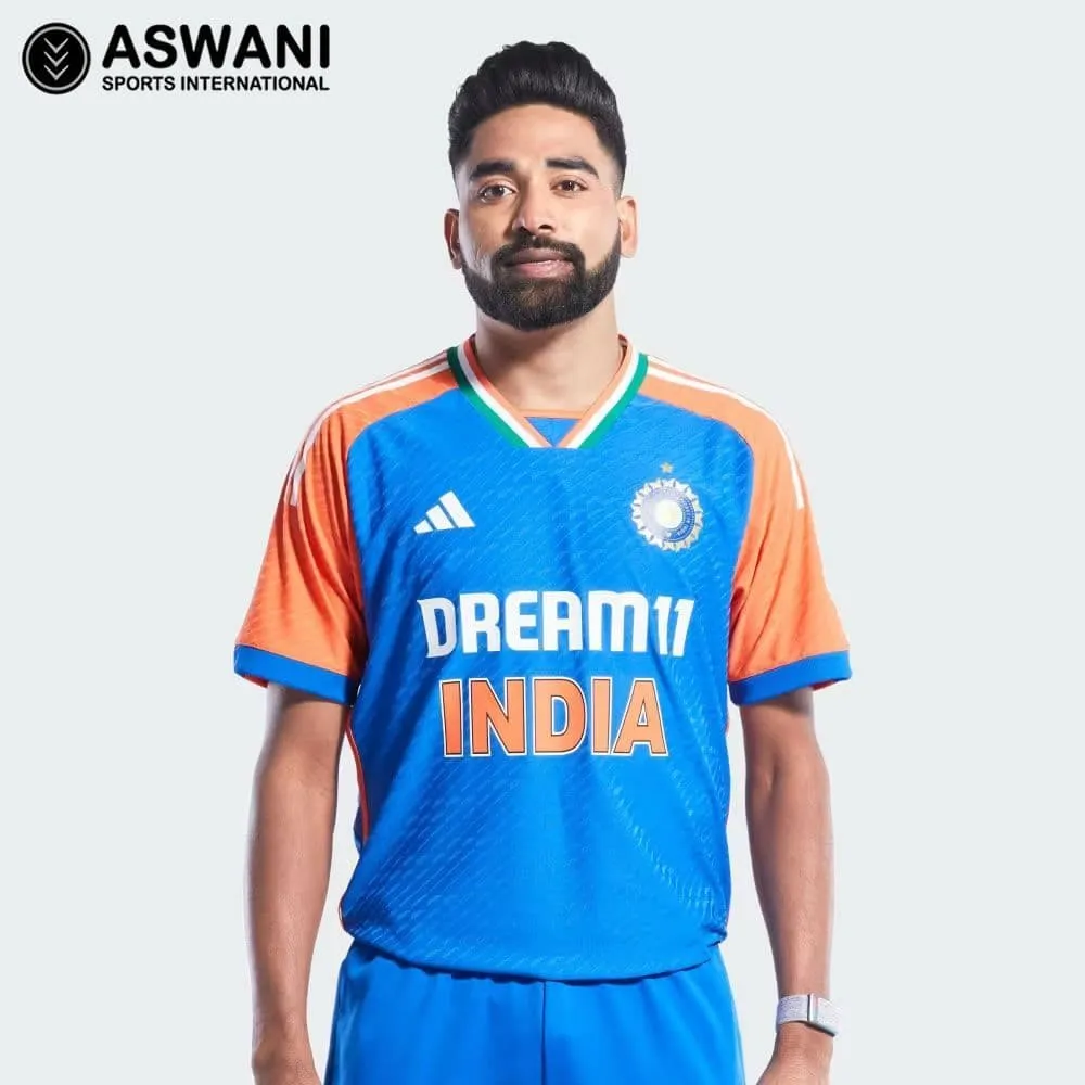 adidas India Match Jersey, Mens T20 Player Edition Cricket Shirt 2024