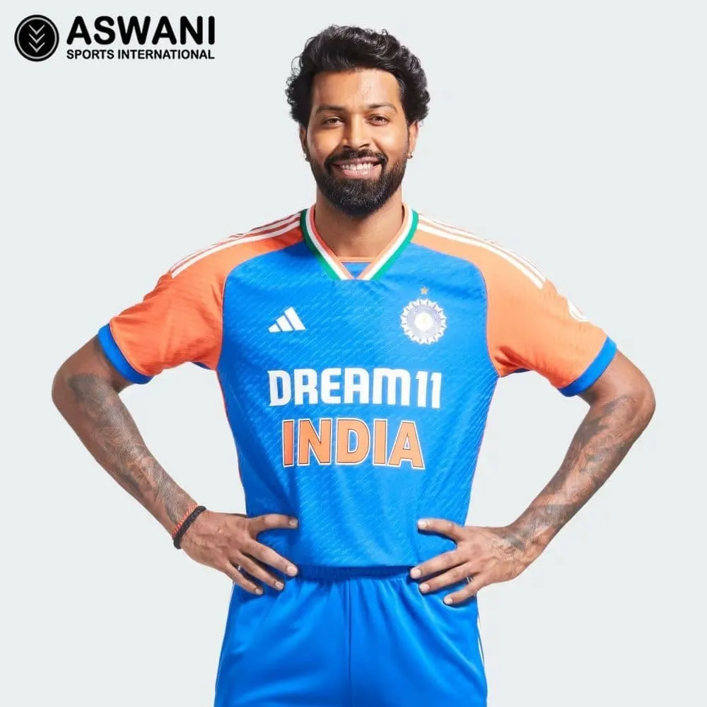 adidas India Match Jersey, Mens T20 Player Edition Cricket Shirt 2024