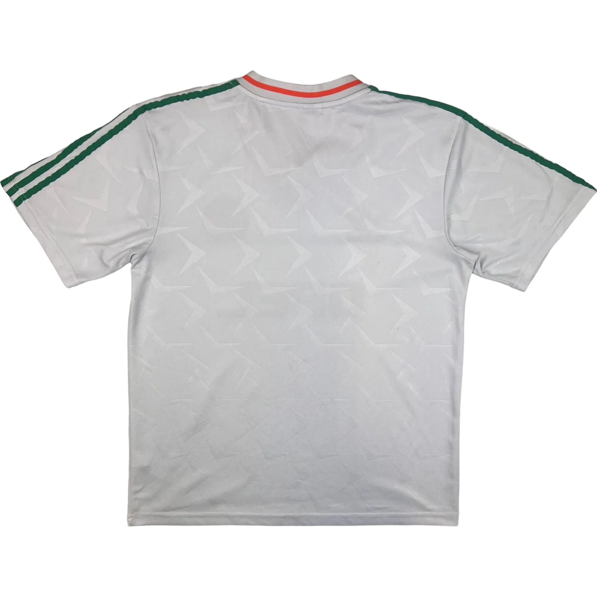 Adidas Ireland 1990-92 Away Football Shirt White Green Rare