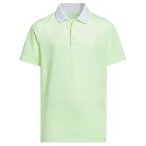 adidas Junior Striped Golf Polo Shirt