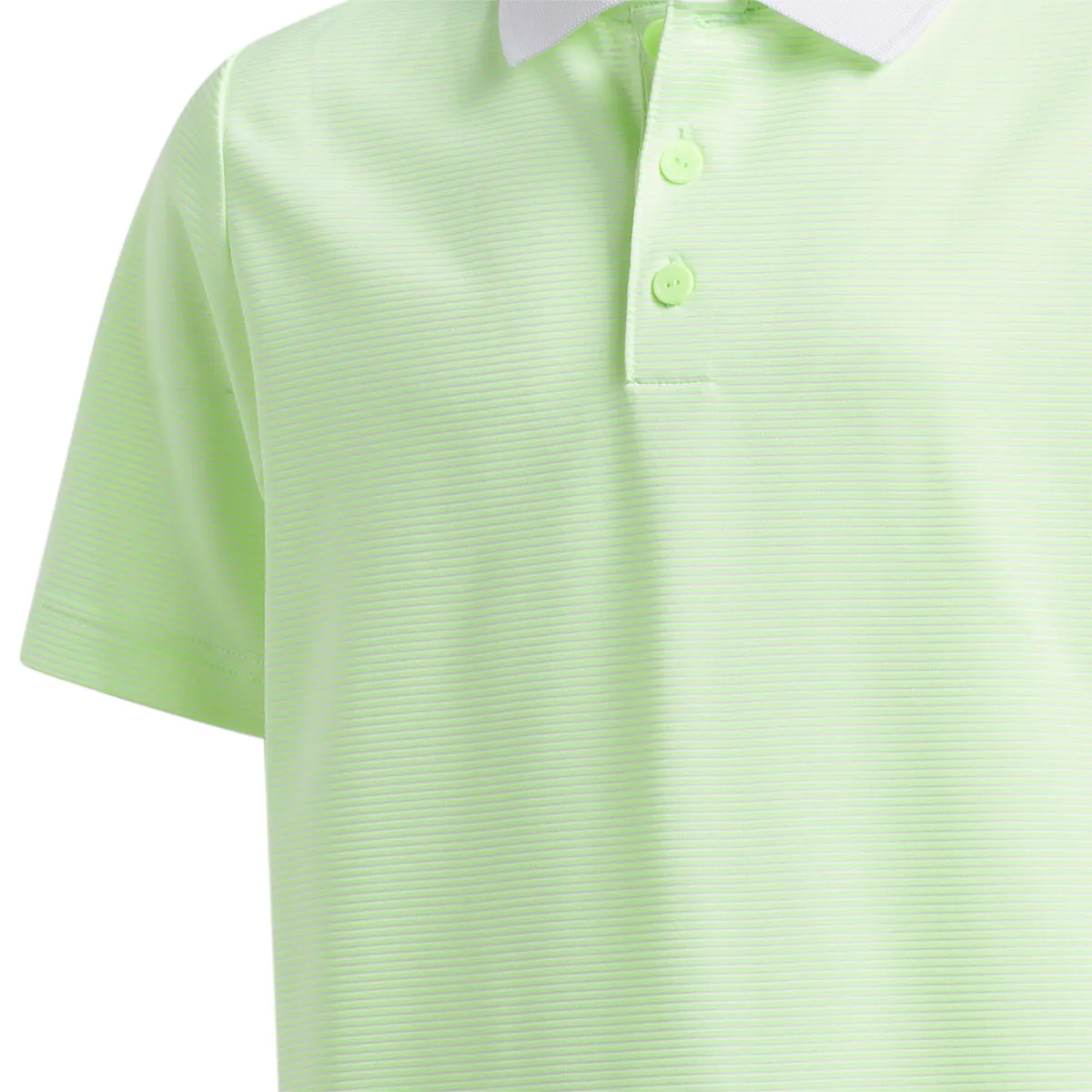 adidas Junior Striped Golf Polo Shirt