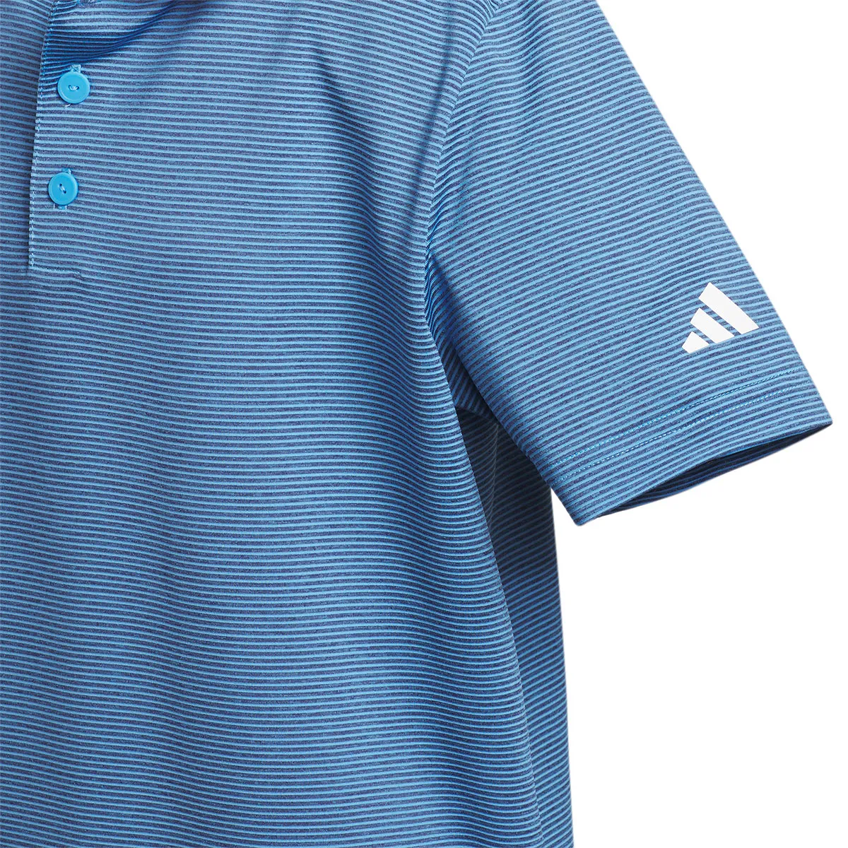 adidas Junior Striped Golf Polo Shirt