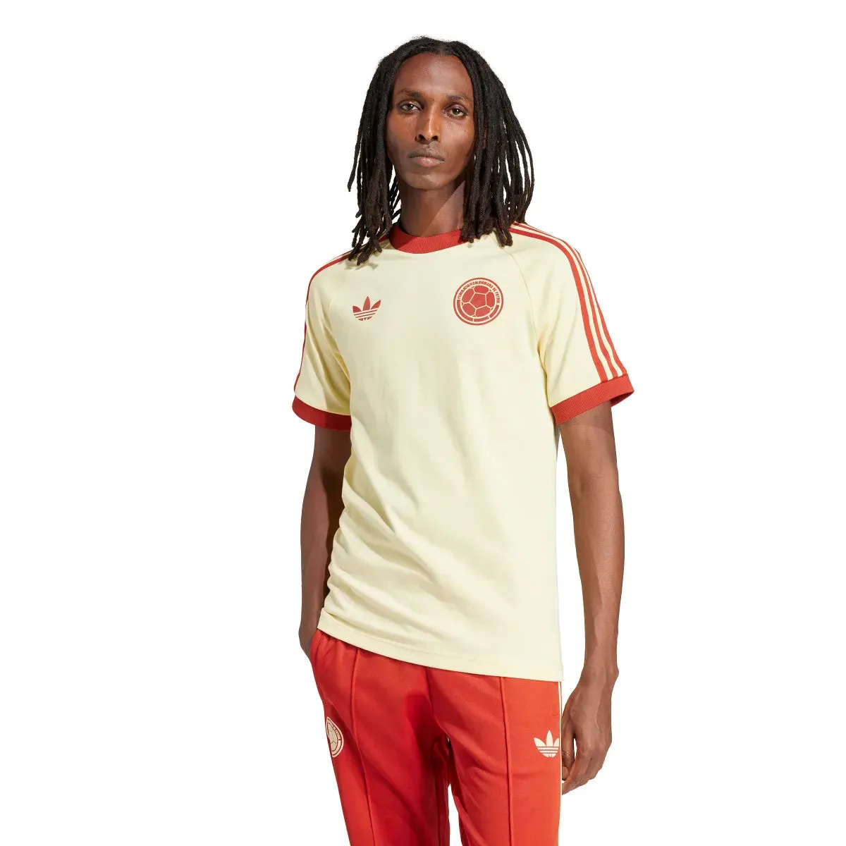 adidas Men's FCF Colombia Adicolor 3-Stripes Soccer T-Shirt