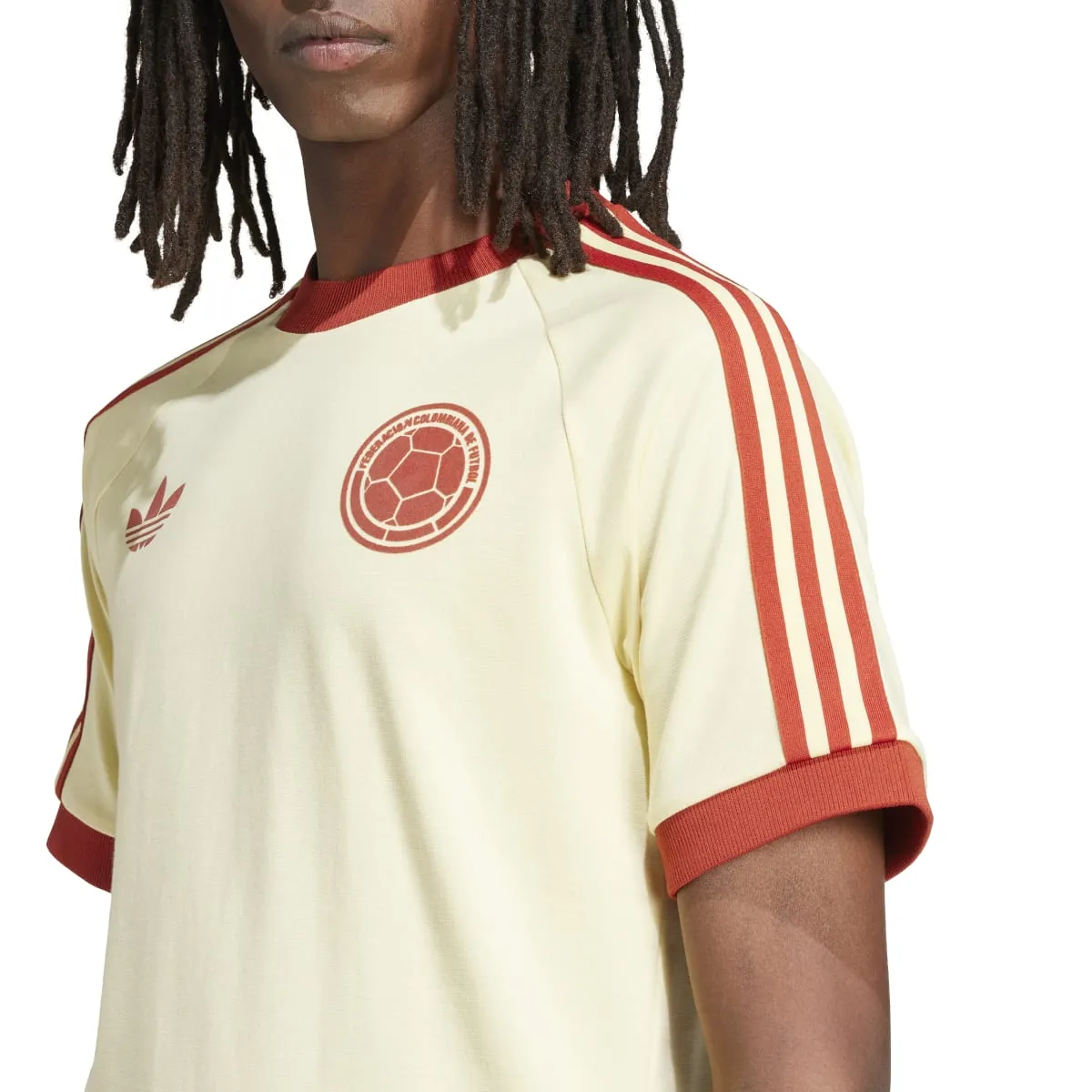 adidas Men's FCF Colombia Adicolor 3-Stripes Soccer T-Shirt