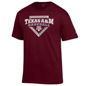 Aggie Baseball Tee - Maroon