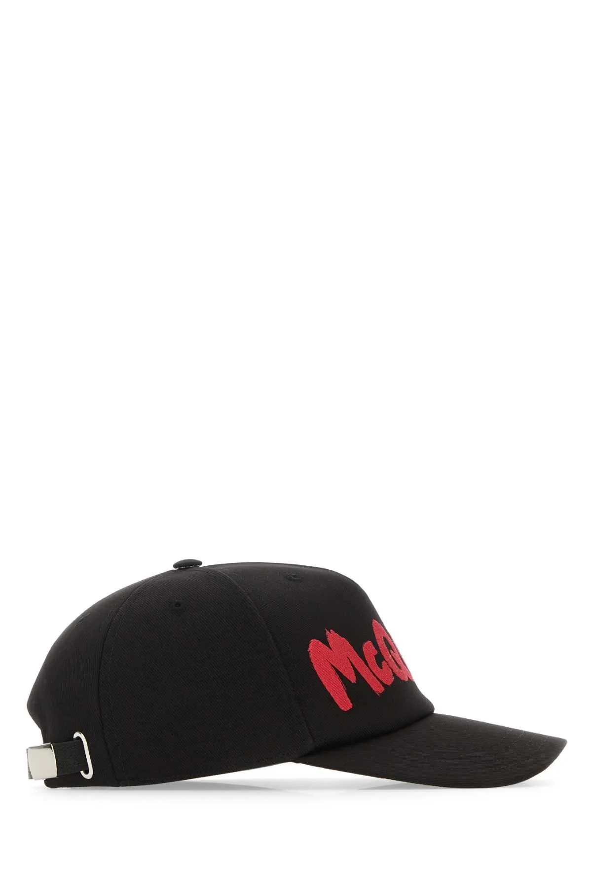 Alexander Mcqueen Black Cotton Baseball Cap