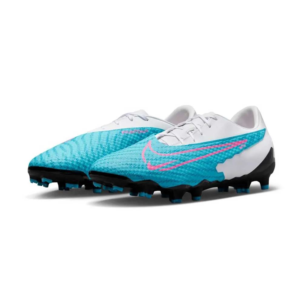 All Gender Phantom GX Academy Soccer Shoe MG - Baltic Blue/Pink Blast/White - Regular (D)