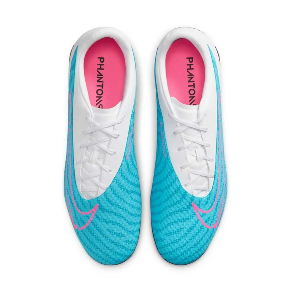 All Gender Phantom GX Academy Soccer Shoe MG - Baltic Blue/Pink Blast/White - Regular (D)