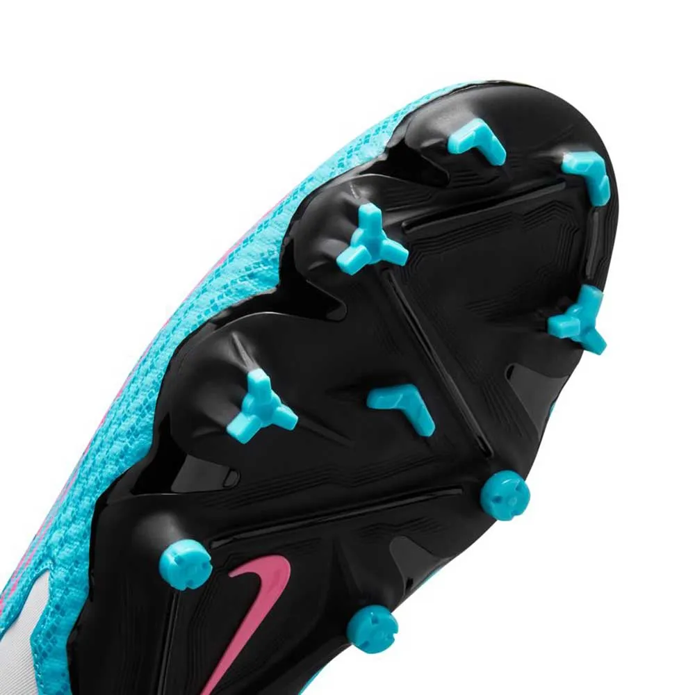 All Gender Phantom GX Academy Soccer Shoe MG - Baltic Blue/Pink Blast/White - Regular (D)