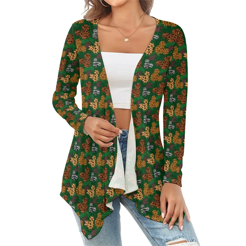 Animal Prints Women's Short Cardigan