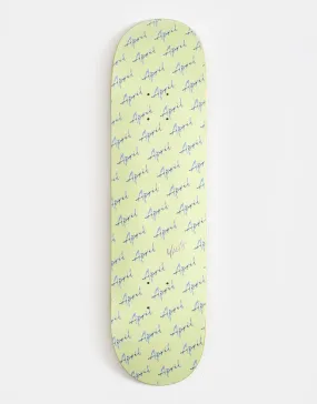 April Yuto Script Logo Skateboard Deck - 8.25