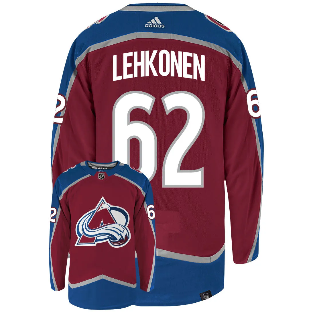 Arturri Lehkonen Colorado Avalanche Adidas Primegreen Authentic NHL Hockey Jersey     