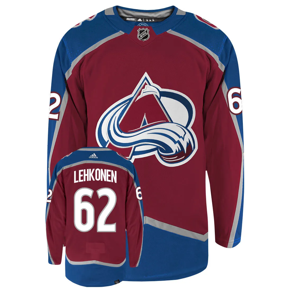 Arturri Lehkonen Colorado Avalanche Adidas Primegreen Authentic NHL Hockey Jersey     