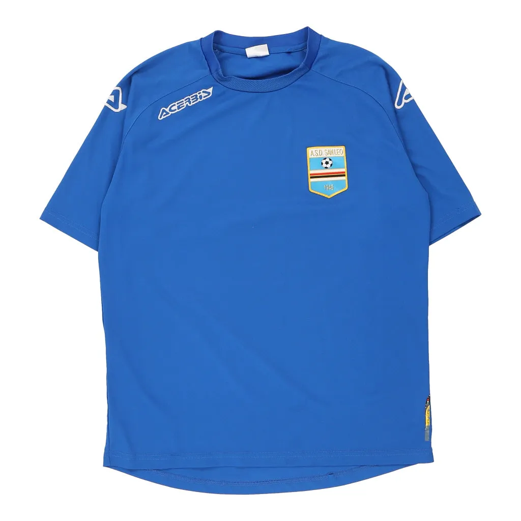 ASD San Leo Acerbis Football Shirt - Large Blue Polyester