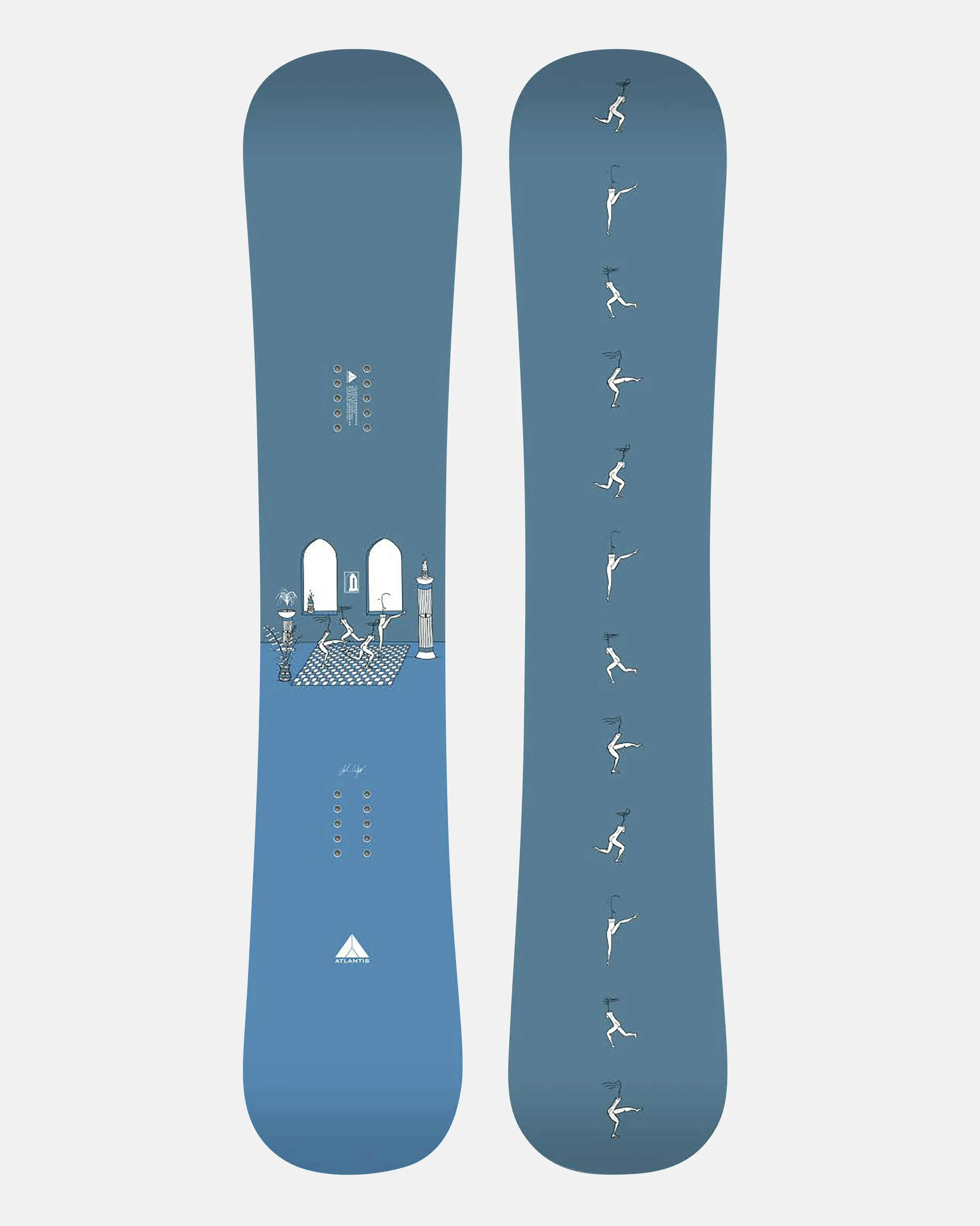 Atlantis Snowboards Ltd Snowboard - 156 Classic John Custo Blue | Men | Junkyard