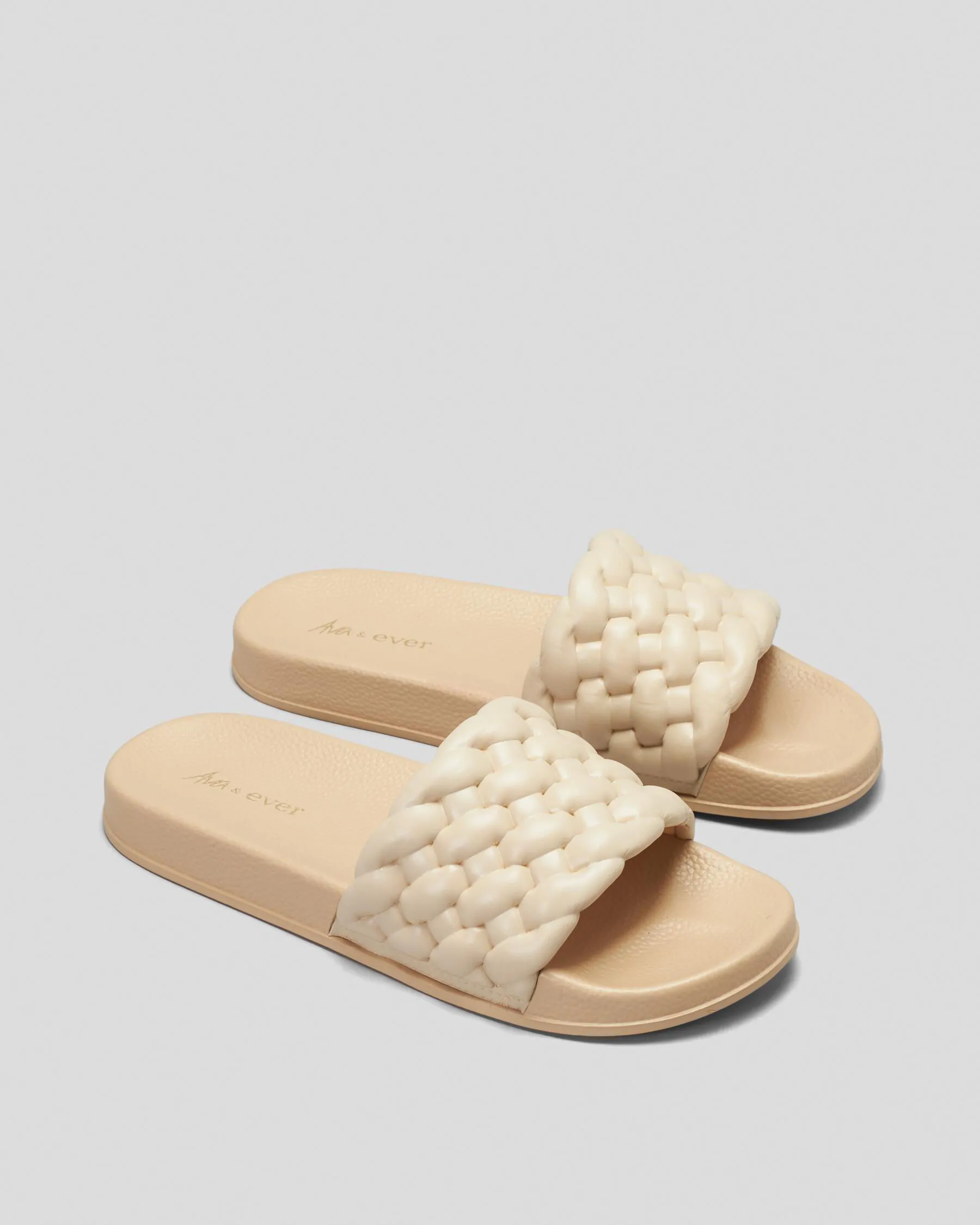 Ava And Ever Lexi Plait Slide Sandals