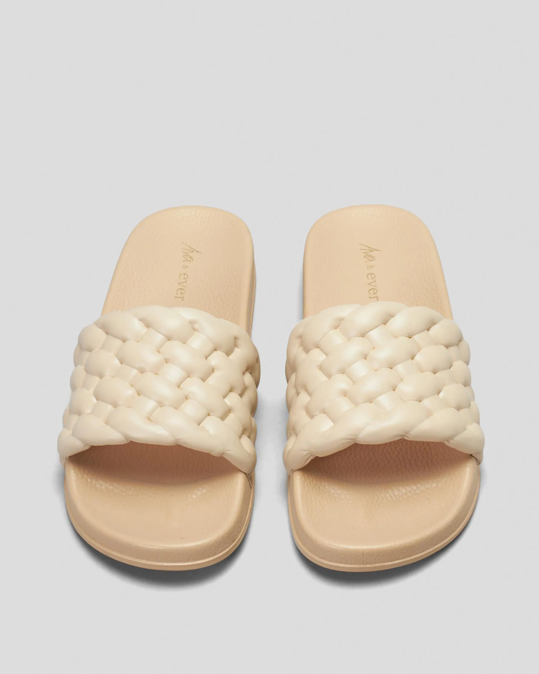 Ava And Ever Lexi Plait Slide Sandals