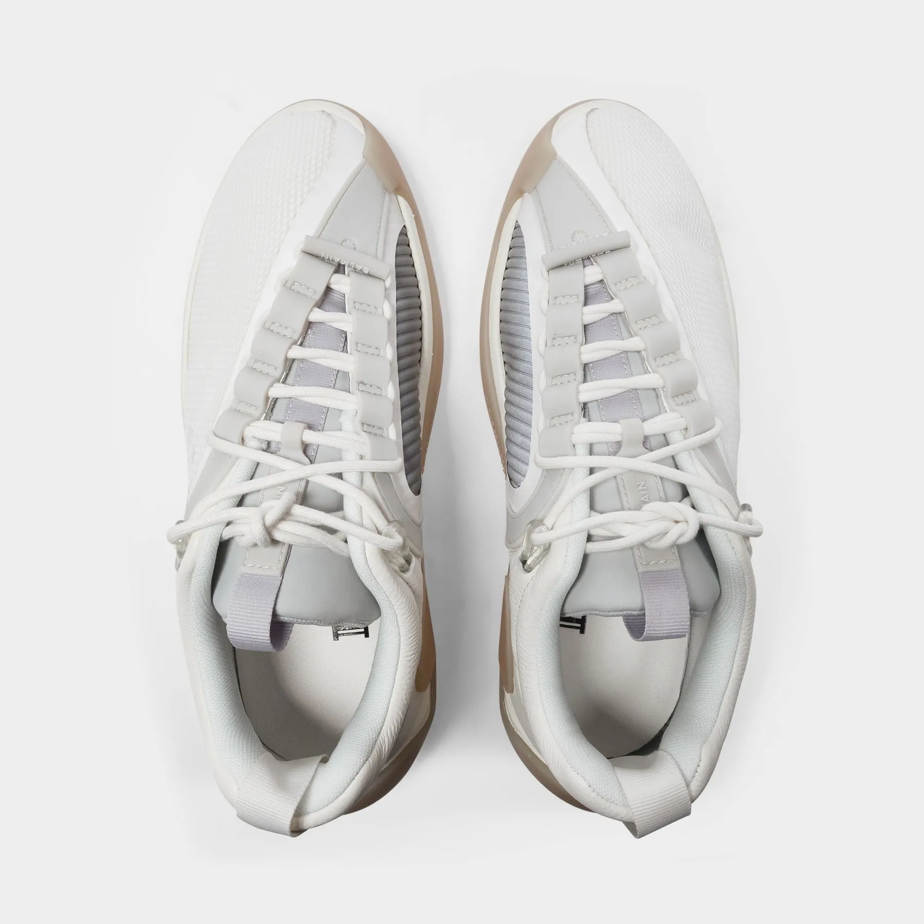 Balmain  B-Runner Sneakers in White Leather and Mesh