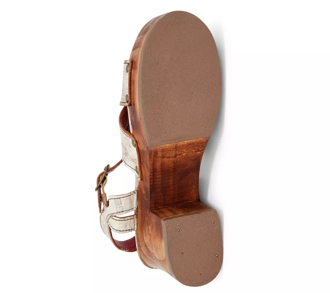 Bed Stu Leather Adjustable Clog Sandals - Paulina