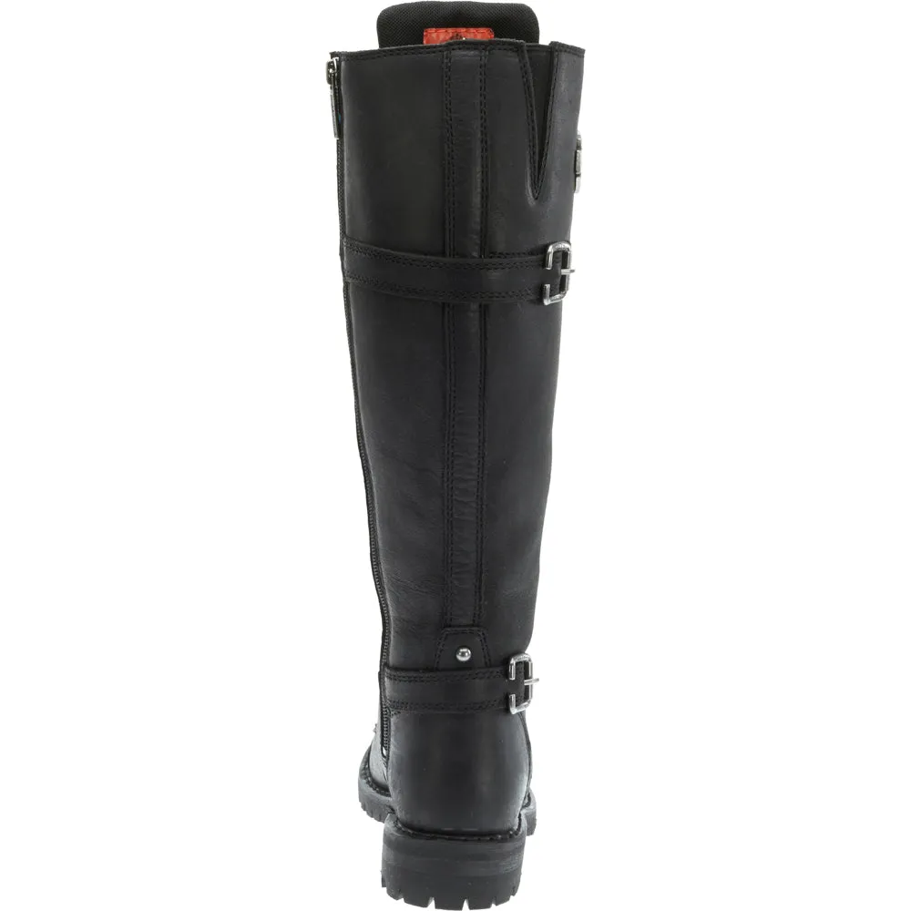 Beechwood Round Toe Zippered Motorcycle Boots