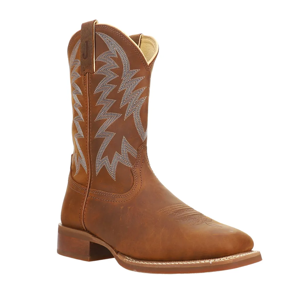 Big Bucks 11 Inch Embroidered Wide Square Toe Cowboy Boots