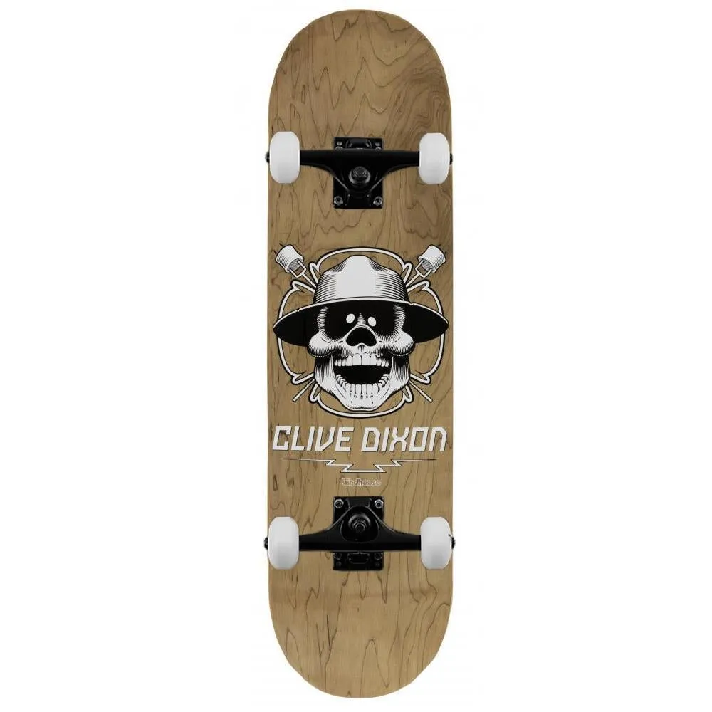 Birdhouse Pro Dixon Skull Complete Skateboard Grey 8.5