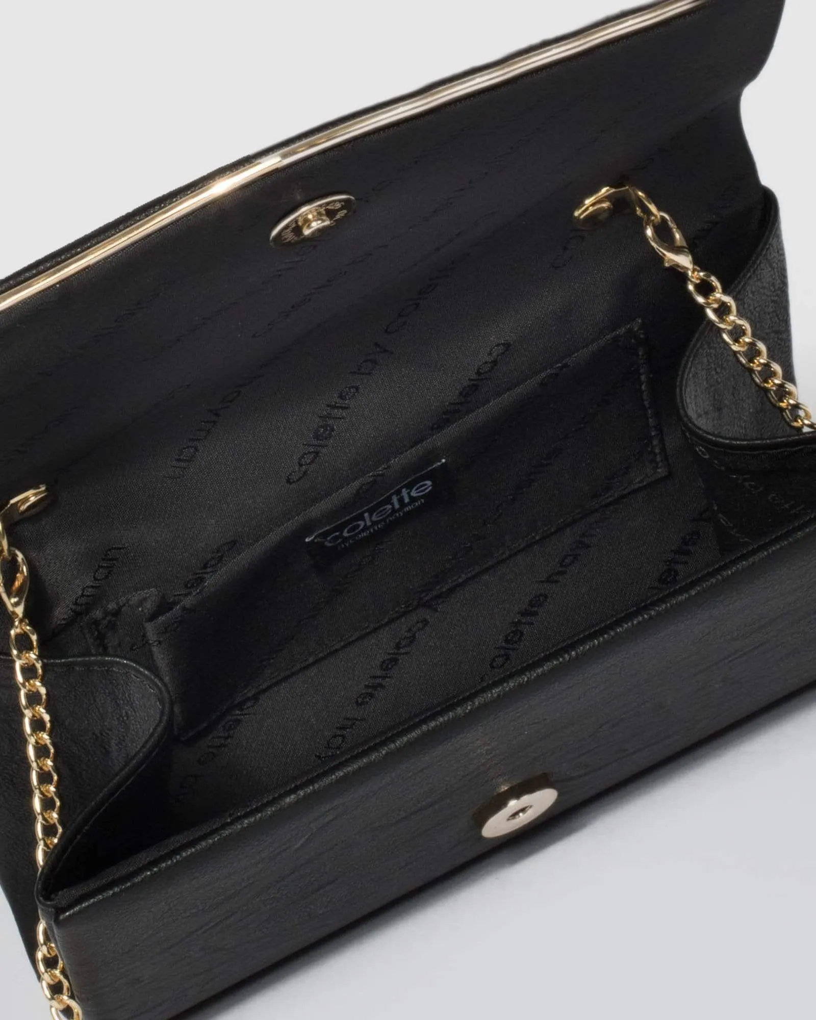 Black Adele Evening Clutch Bag