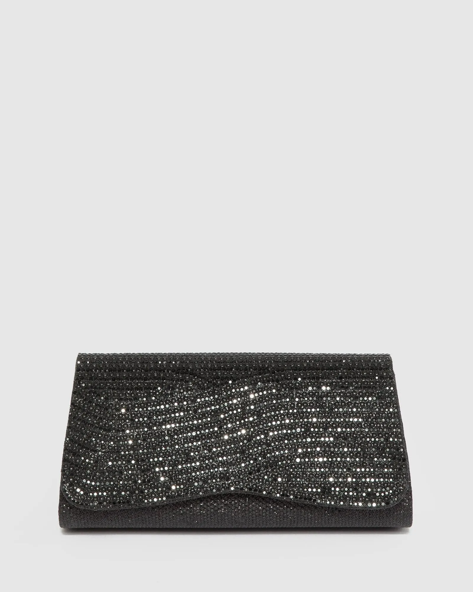 Black Ashton Sparkle Clutch Bag