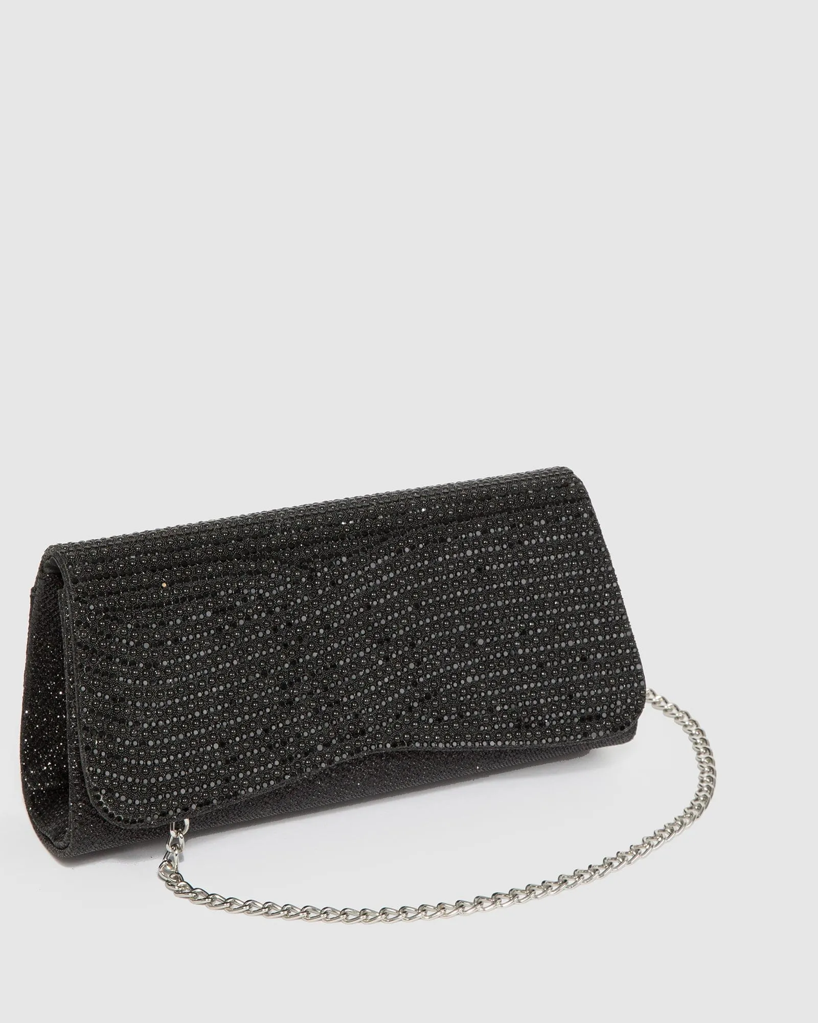 Black Ashton Sparkle Clutch Bag