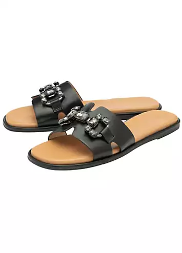 Black Fano Sandals by Lotus | Look Again