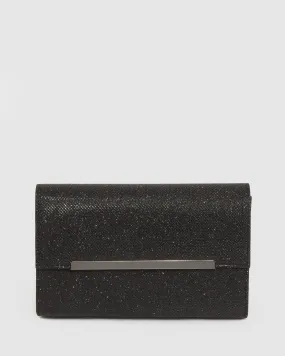 Black Harriet Clutch Bag