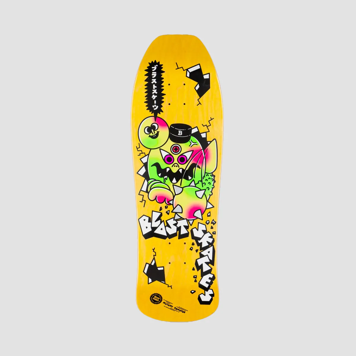 Blast Skates Mutant Smasher Custom Shape Skateboard Deck - 10"