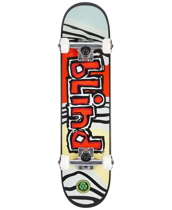 BLIND OG TIGER STRIPE FP YOUTH SKATEBOARD COMPLETE 7.0