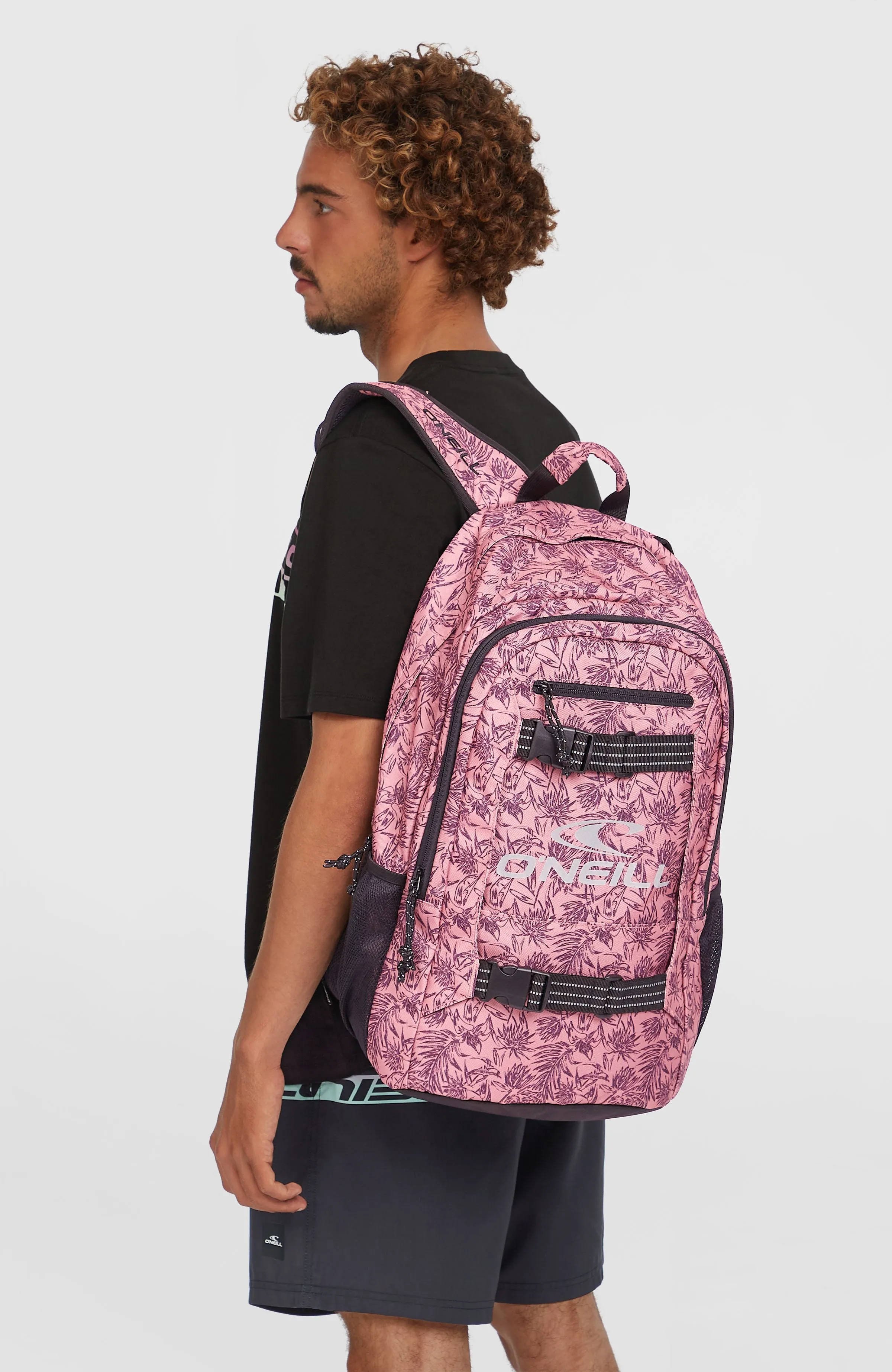 Boarder Backpack | Pink Tonal Flower