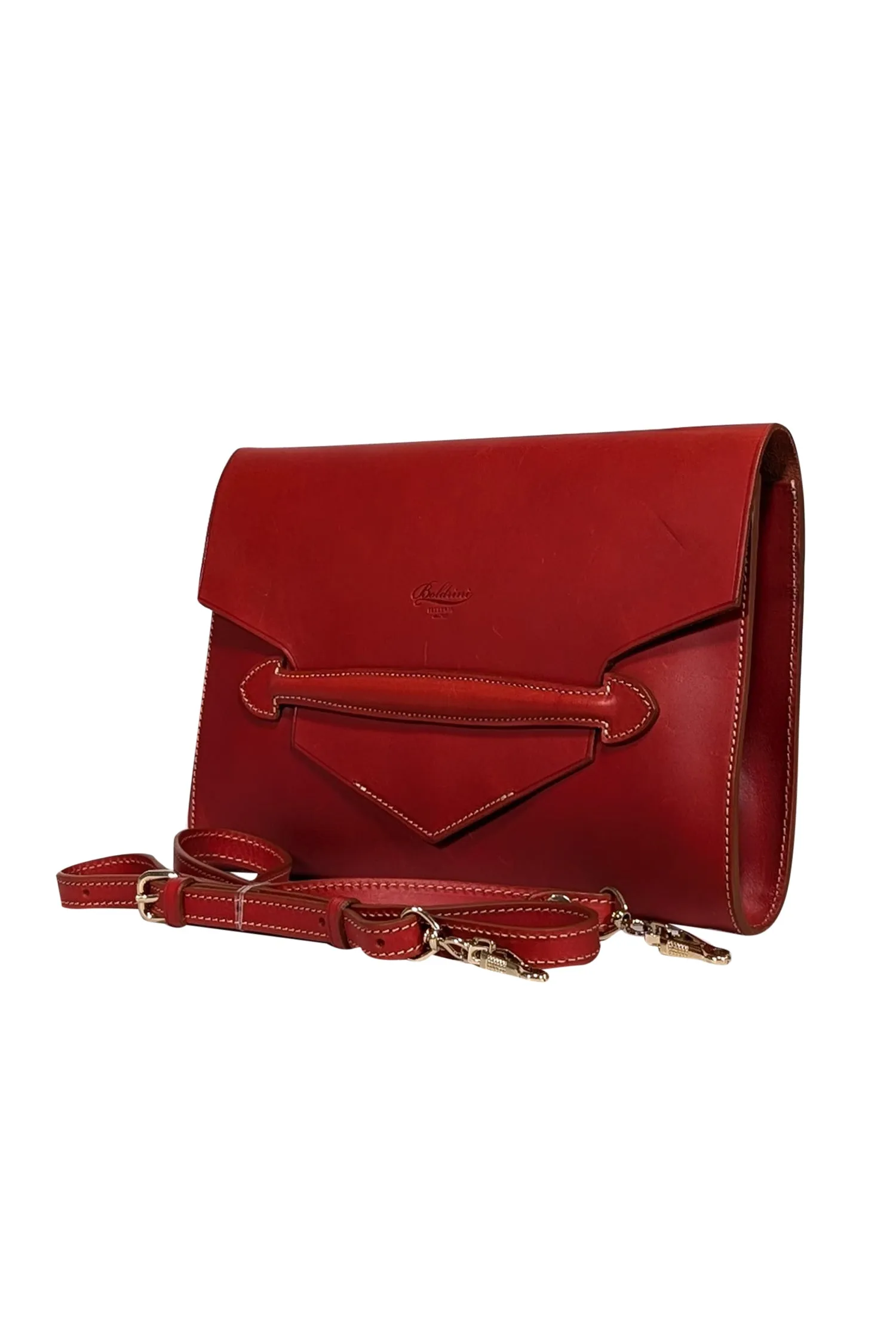 Boldrini - Red Leather Envelope Clutch