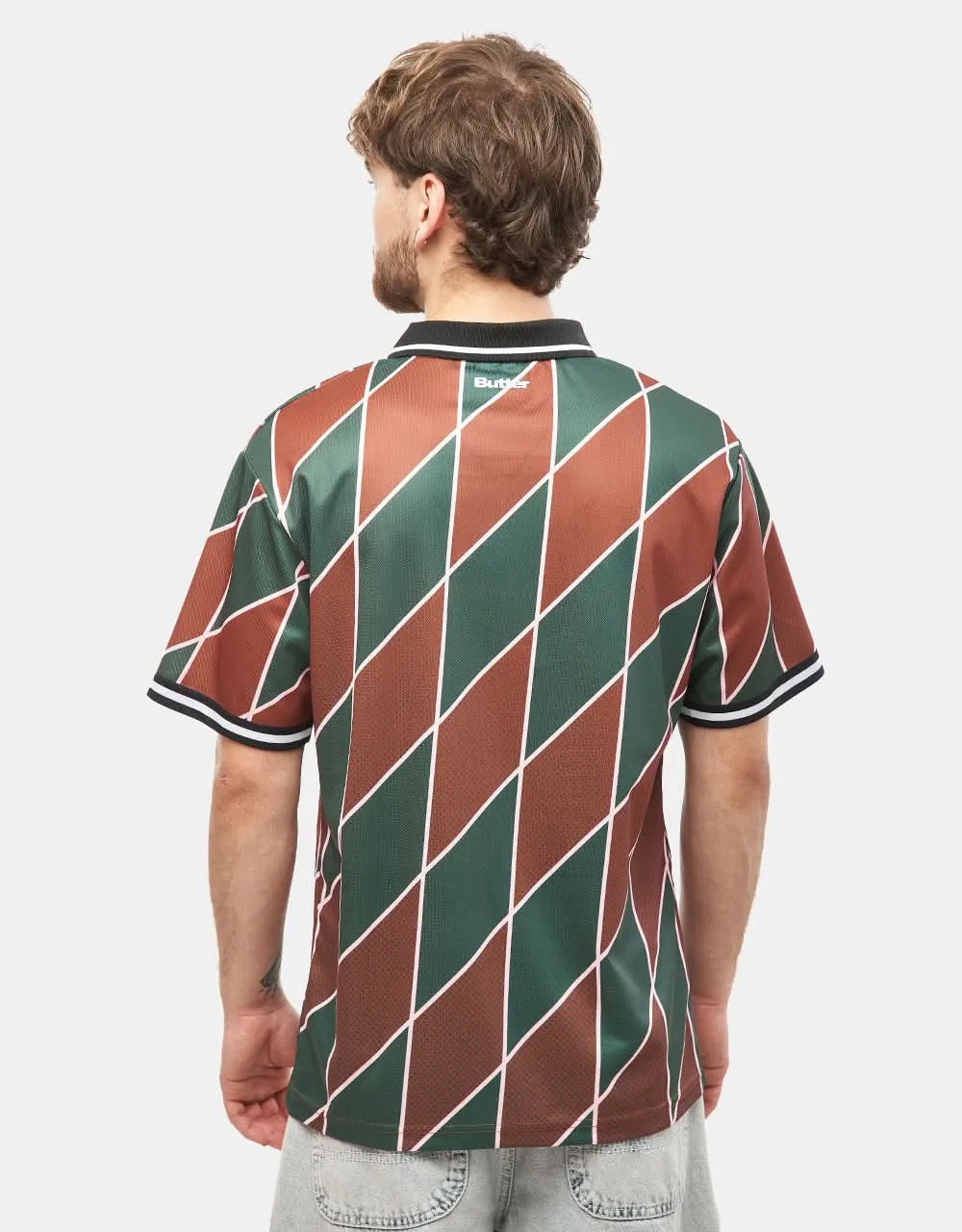 Butter Goods Football Jersey - Green/Brown