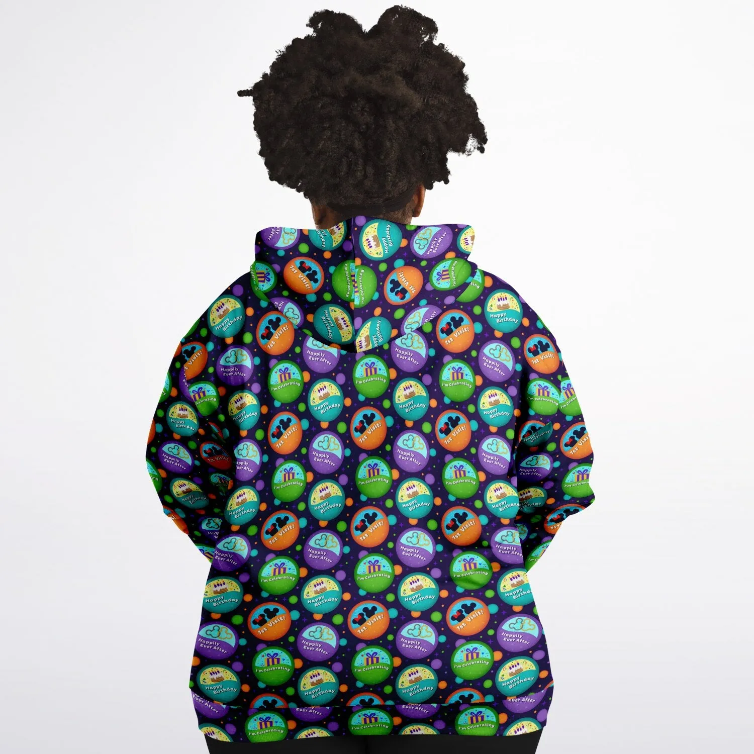 Button Collector Plus-size Unisex Zip Hoodie