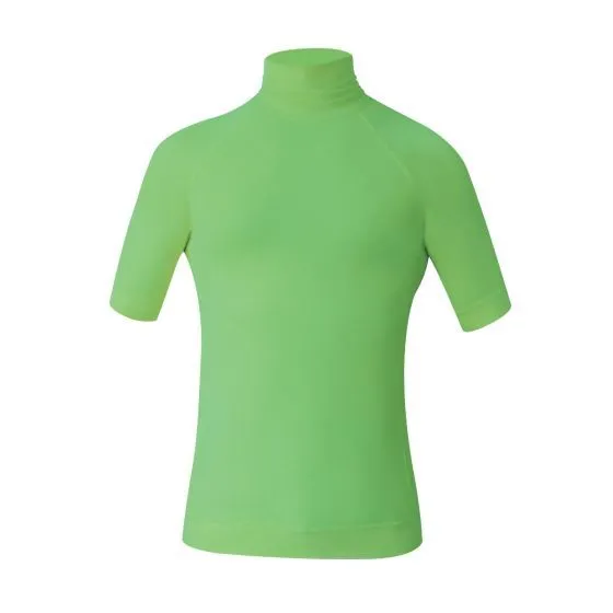 C Skins UV Mens Short Sleeve Blank Rash Vest - Flo Green