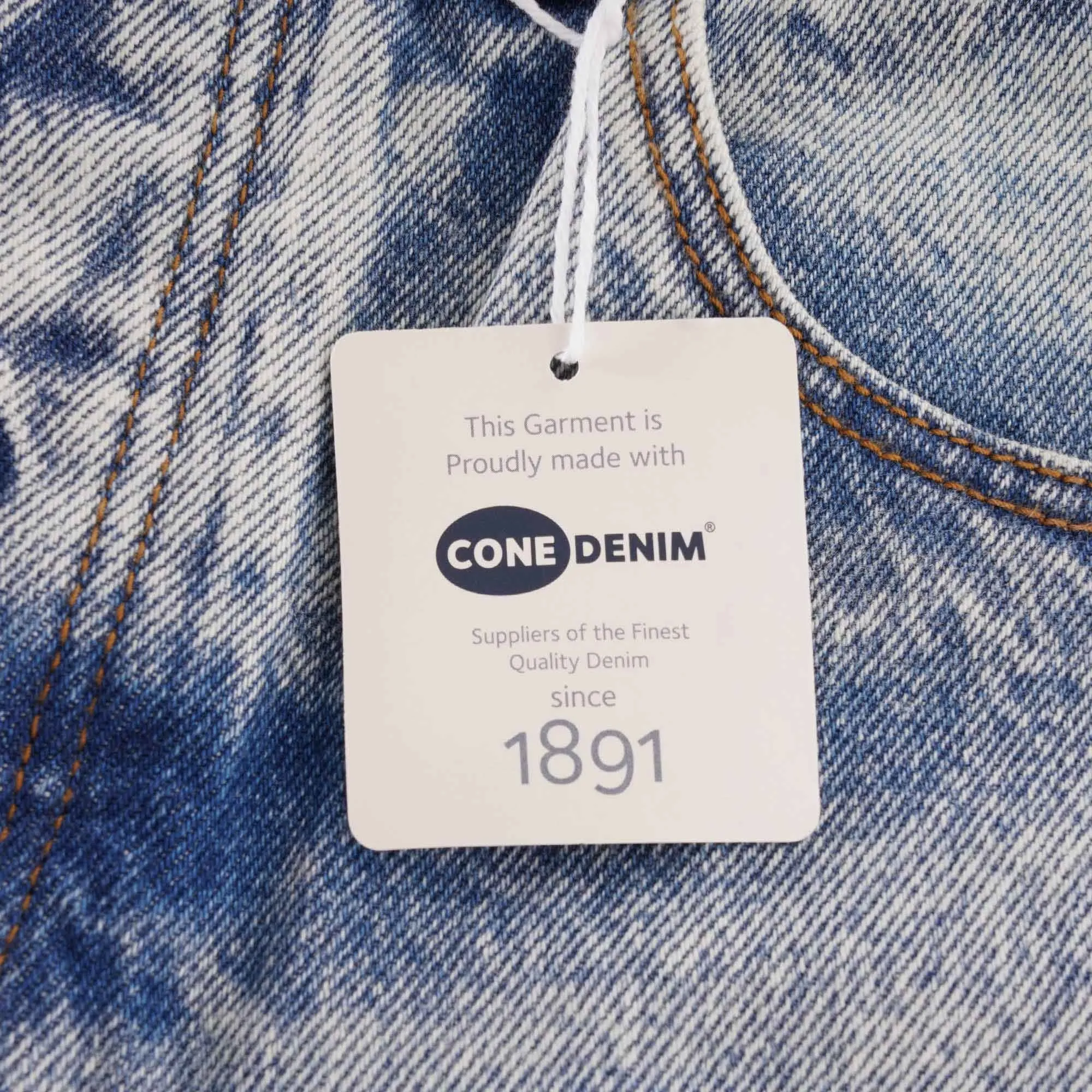 C17 - Cedixsept Jeans Cone Mills Denim Loose Archive Fit - Retro 80s Marble Wash 